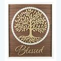 Youngs Wood Framed Tree of Life Blessed Wall Sign 20796